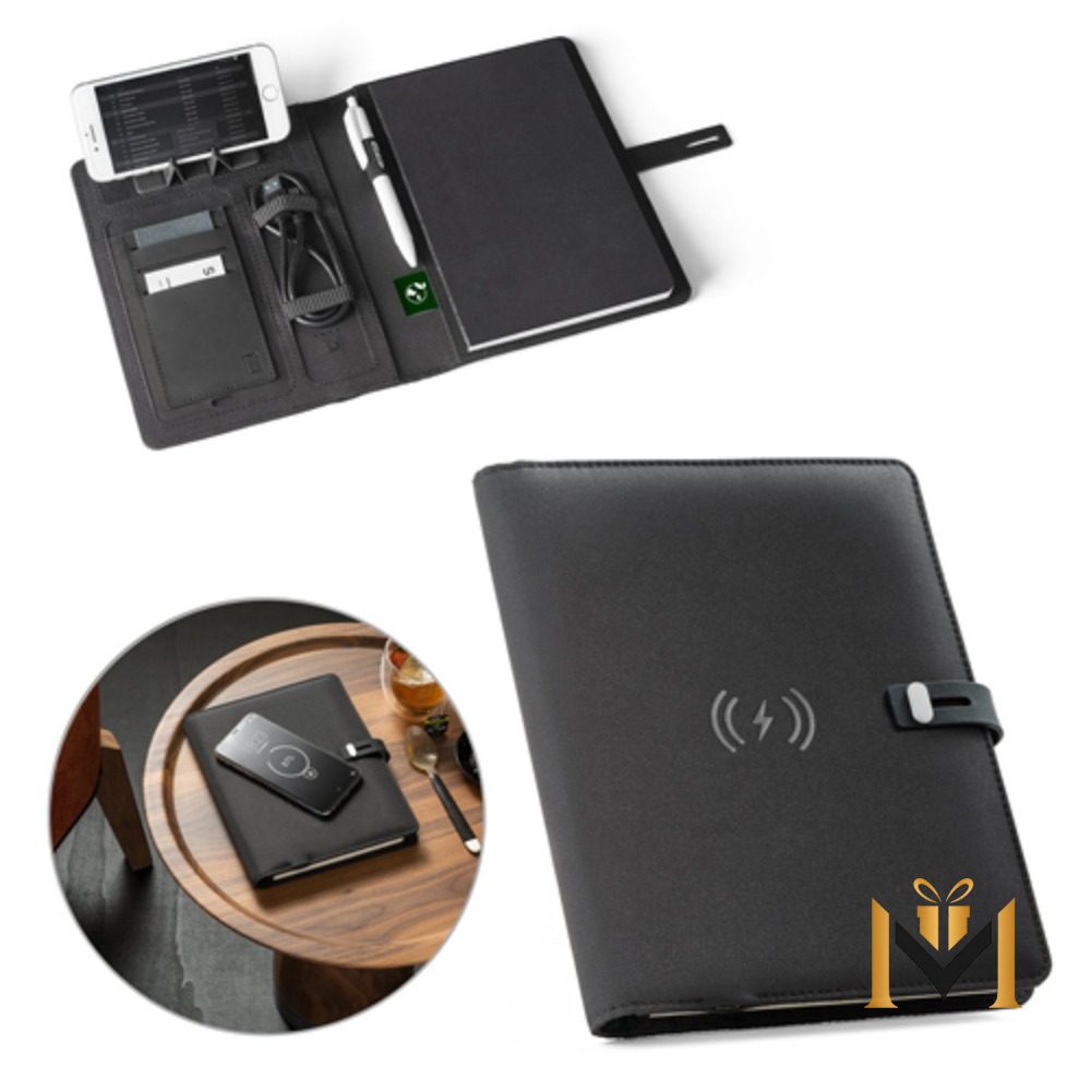 Carpeta A5 Emerge rPET con Cargador Inalámbrico