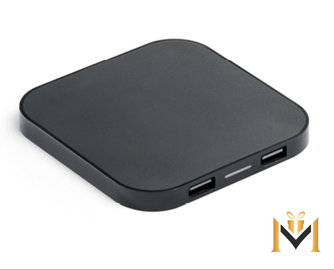 Nombre del producto: Cargador Inalámbrico 15W rABS con Hub USB 2.0