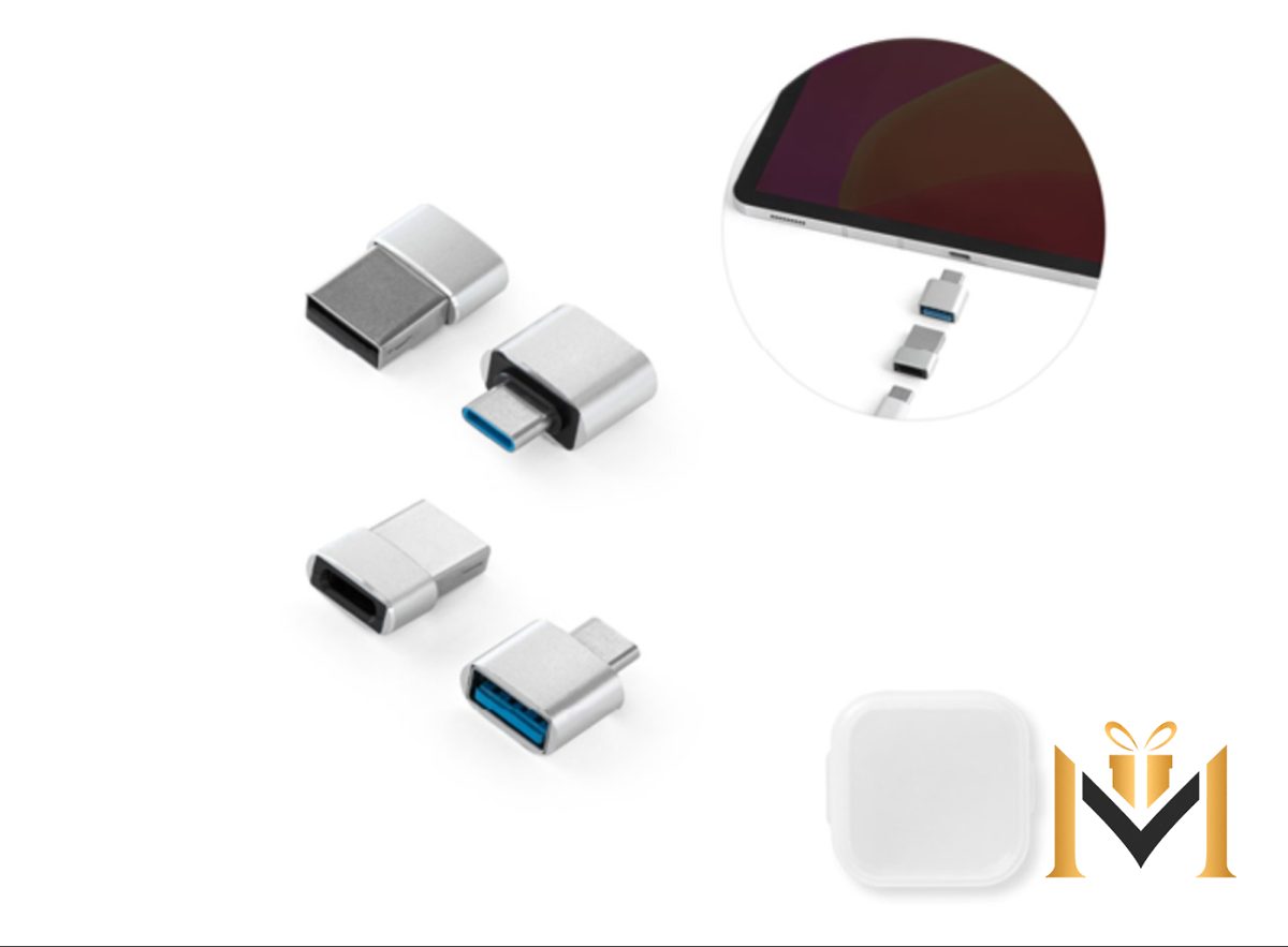 Set de Adaptadores USB-A / USB-C en Aluminio